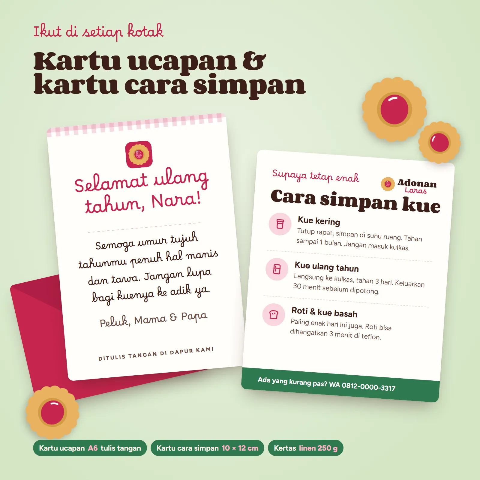 Adonan Laras: Kartu ucapan