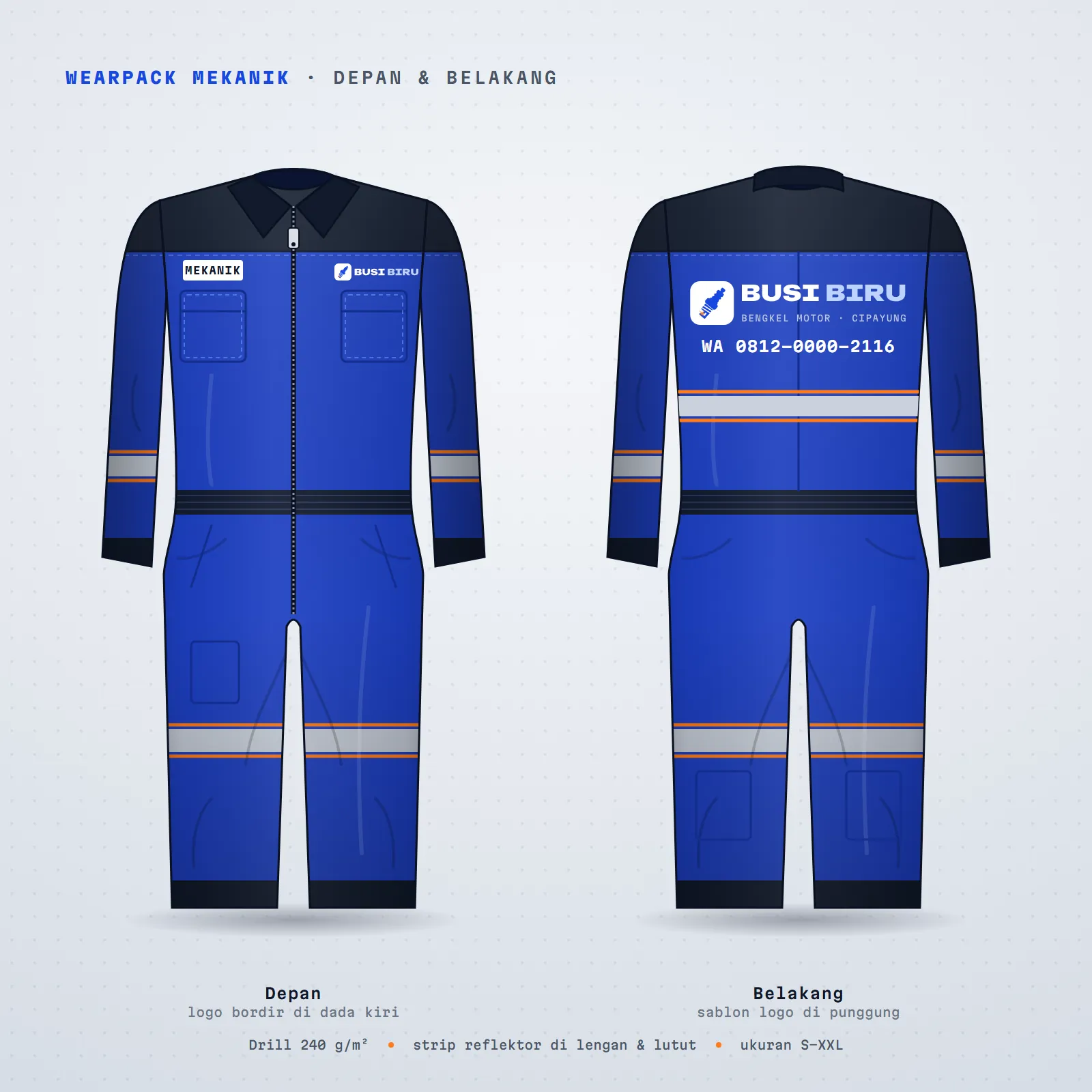 Bengkel Busi Biru: Wearpack montir