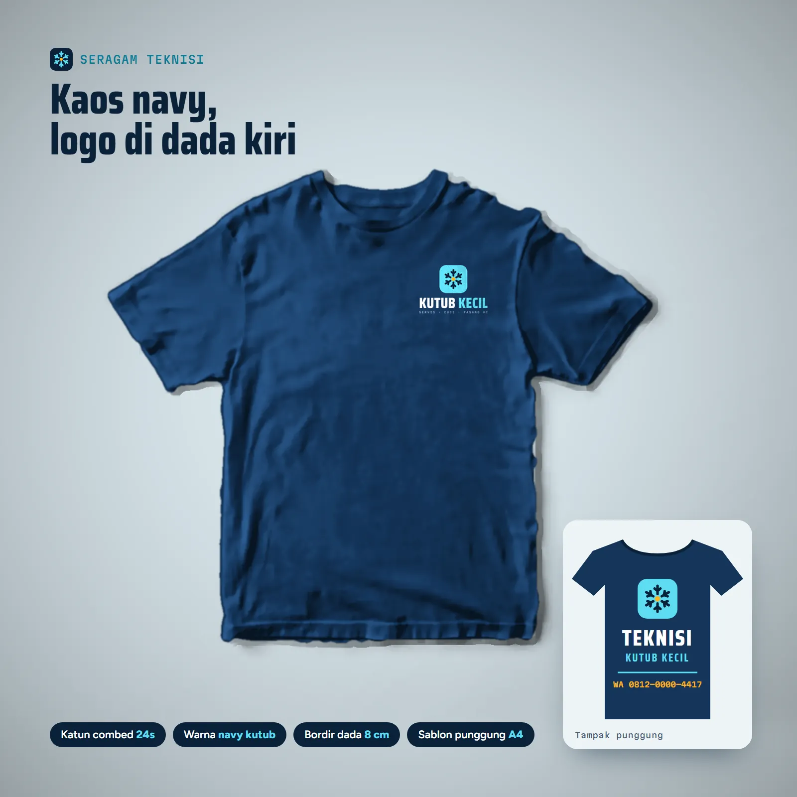 Servis AC Kutub Kecil: Uniform