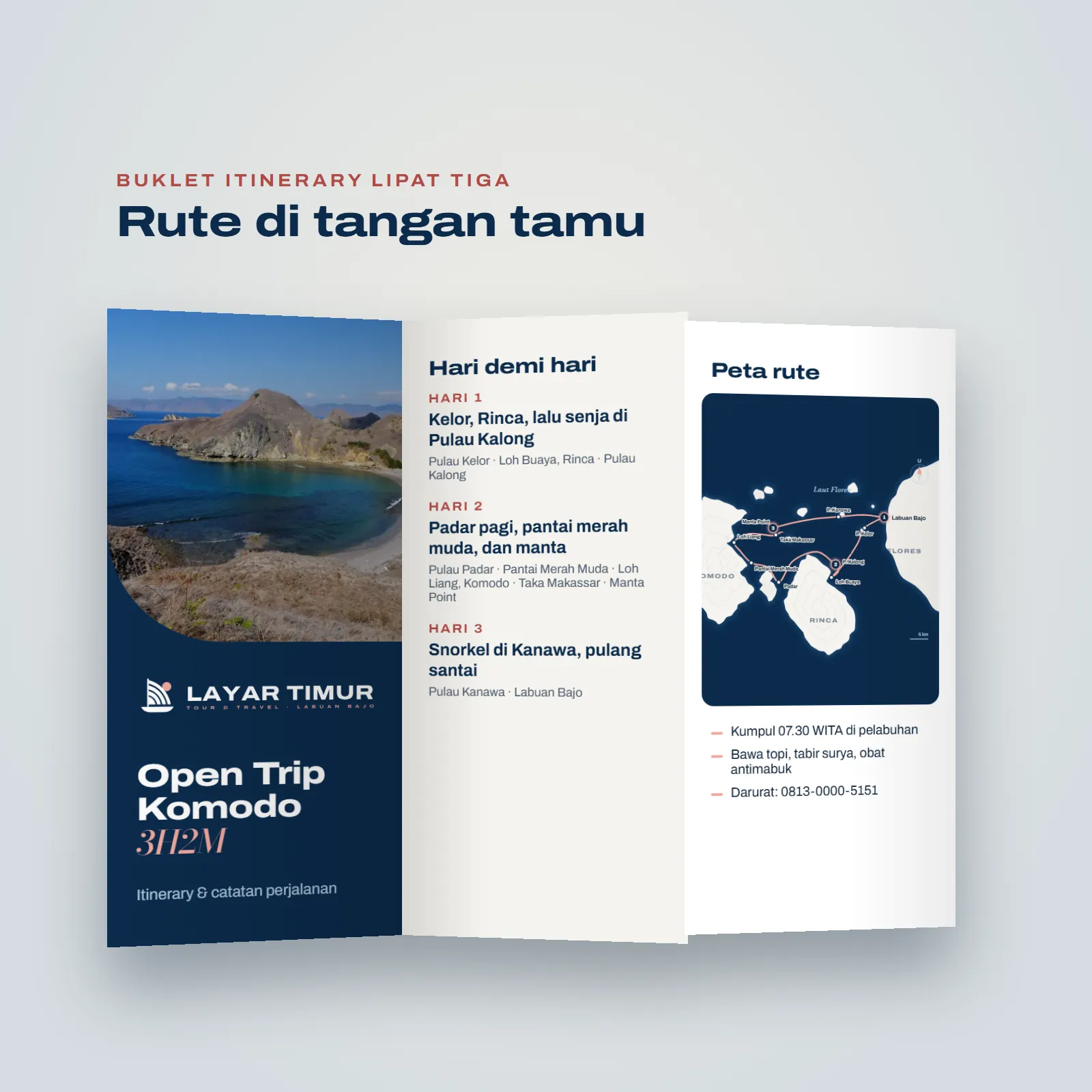 Layar Timur Tour & Travel: Itinerary booklet