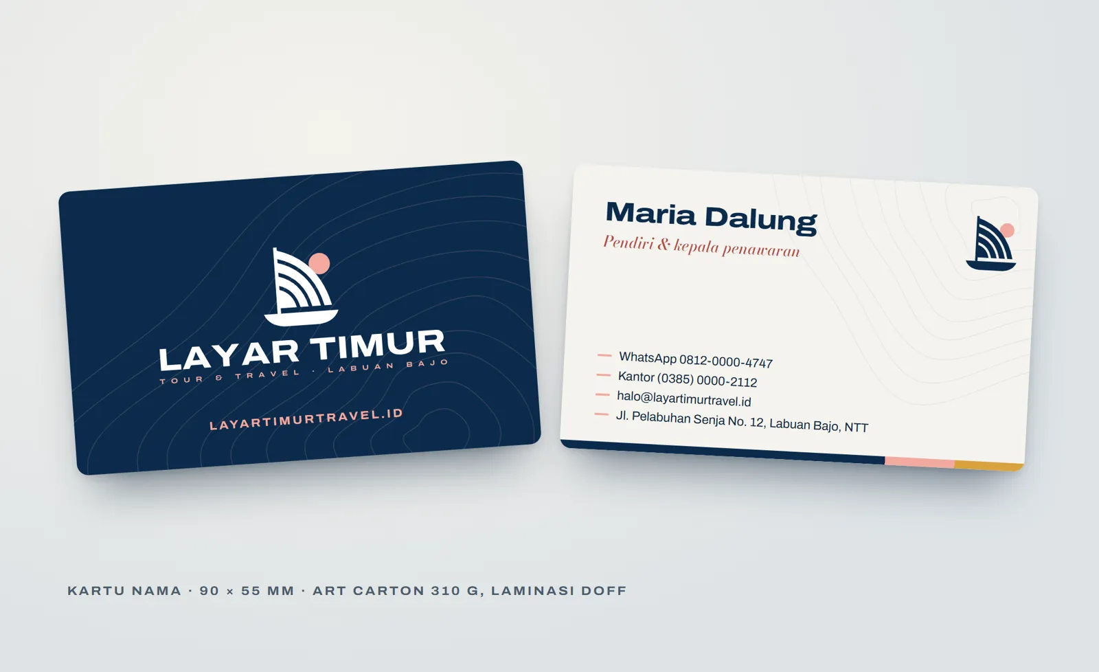 Layar Timur Tour & Travel: Business cards