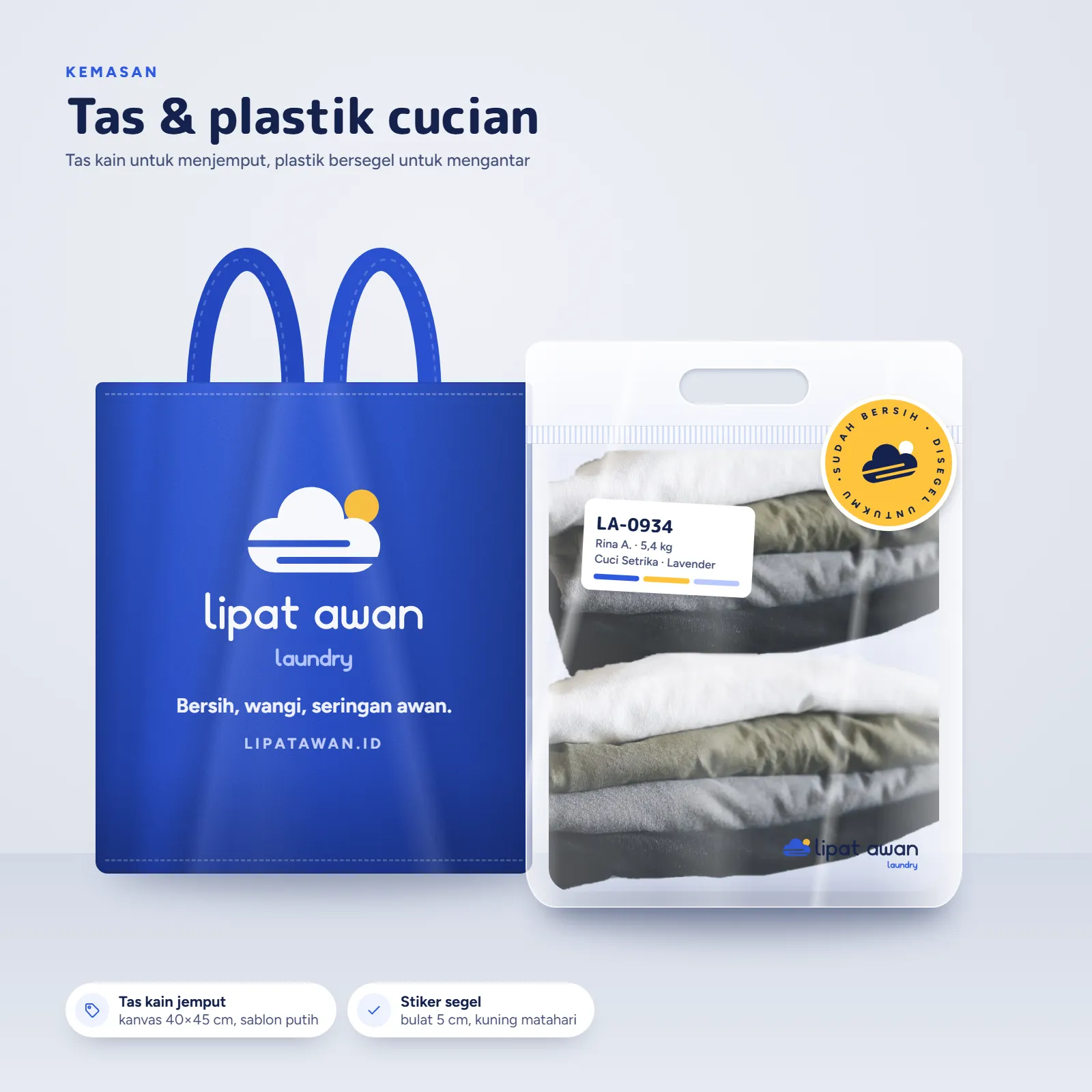 Lipat Awan Laundry: Kemasan laundry