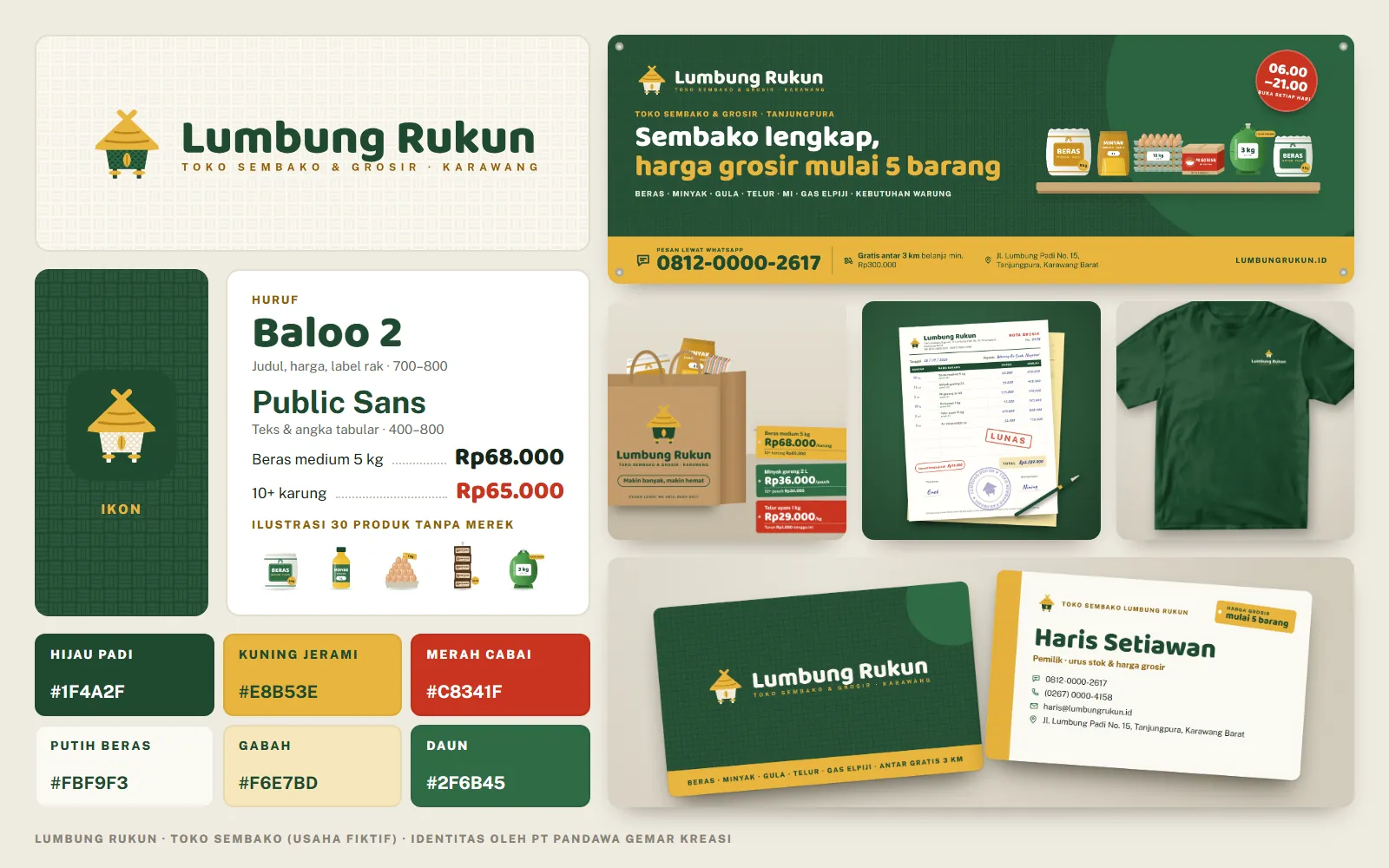 Toko Sembako Lumbung Rukun: Brand board