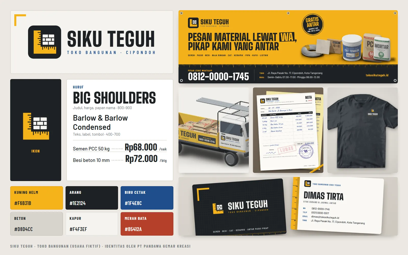 Toko Bangunan Siku Teguh: Papan merek