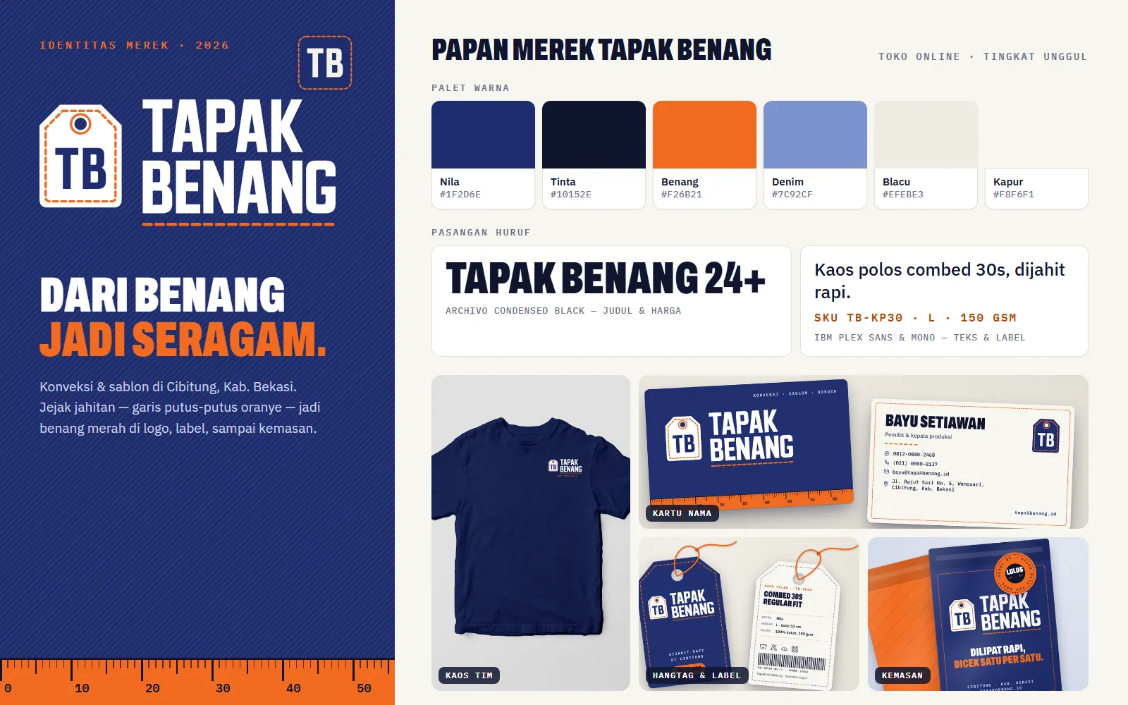 Tapak Benang: Papan merek